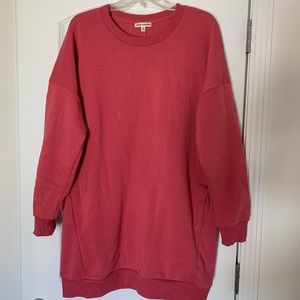 Zenana Outfitters Salmon Sweatshirt Dress